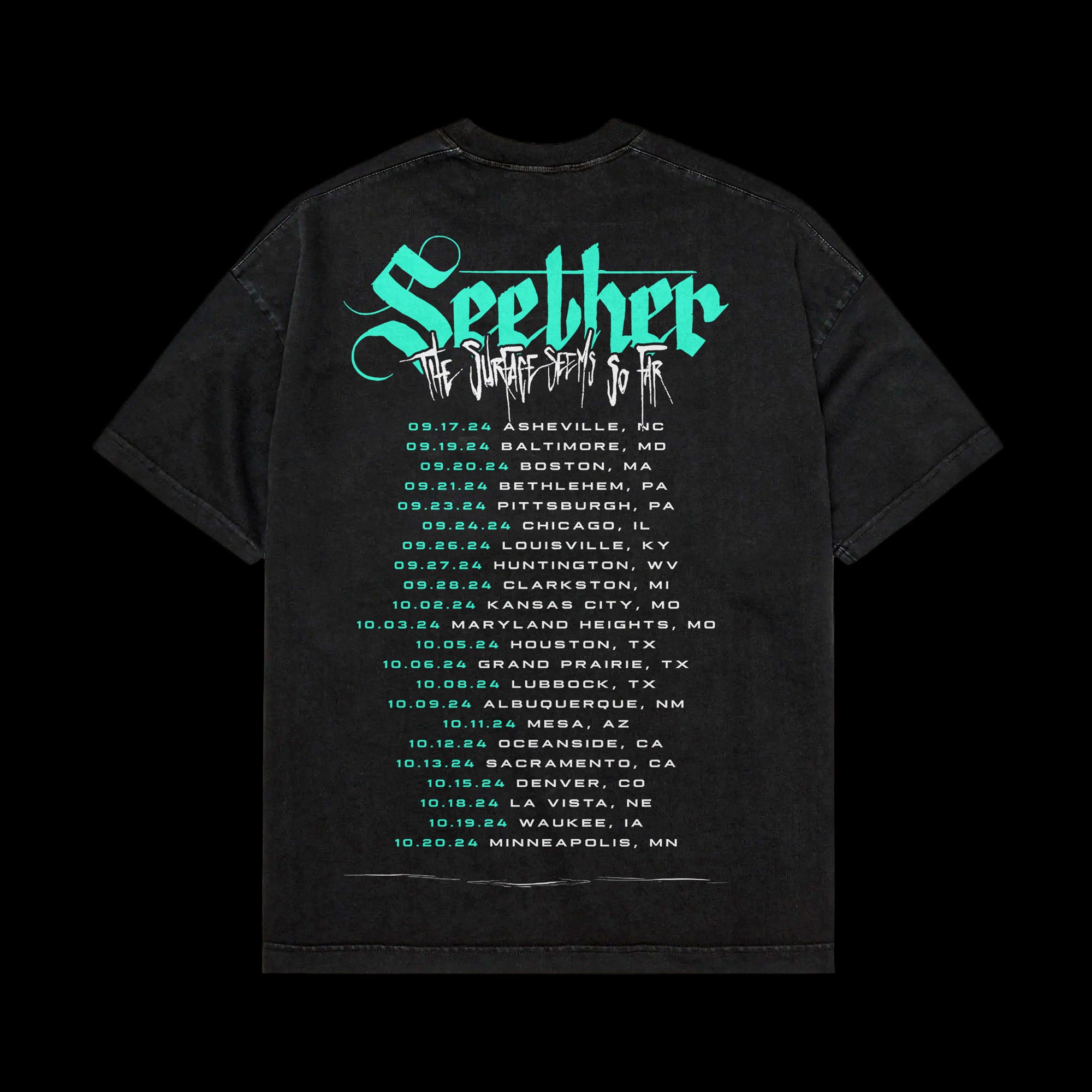 Skull 2024 Tour Black Tee