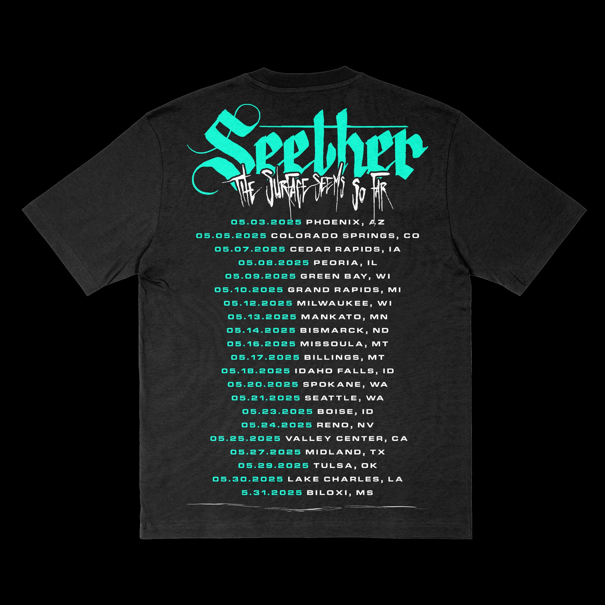 Skull 2025 Tour Black Tee